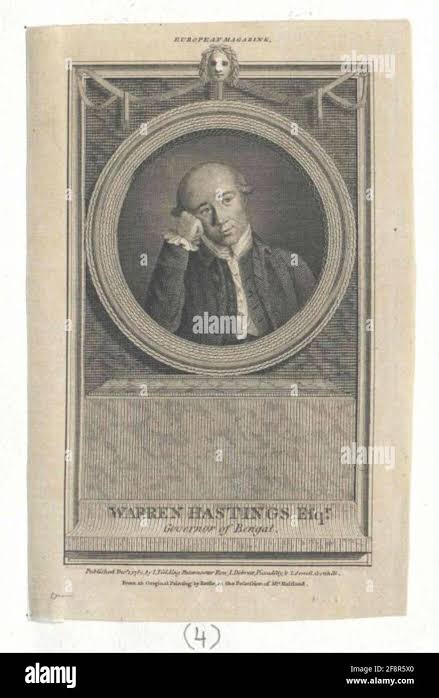 Warren Hastings (1732-1818) was a British colonial administrator who served as the first Governor-General of Bengal from 1772 to 1785. He played a crucial role in the early administration of British India.