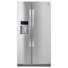 A perfect appliance to put in the garage or basement, saving room in the kitchen for other appliances. Kenmore Elite 51773 28 Cu Ft Side By Side Refrigerator Stainless Steel