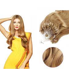 Color 12 Light Golden Brown Micro Loop Hair Extensions 50 Grams Qty Length 20 Straight Straight Hairstyles Trendy Short Hair Styles Light Golden Brown Hair