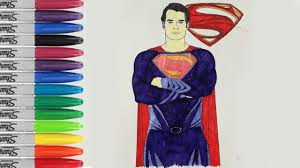 $12.88 superman coloring book, the missile base mystery, dc comics whitman #1031, 1965. Superman Coloring Book Pages Man Of Steel Sailany Coloring Kids Youtube