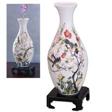 The pink roses in a vase 3d crystal puzzle from bepuzzled is inspired by nature. Singing Birds 3d Vase Puzzle Spilsbury
