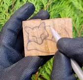 Carving a simple sleepy fox out of wood! An easy whittling project #craft  #woodenfigurine #woodcraft #woodenjewelry #woodenpendant #fox #woodenfox  #woodcarvingprocess #woodcarving #carving ...