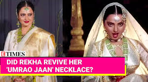 Rekha Turns Back Time At Sonakshis Wedding: Is That Her In Aankhon Ki  Masti Necklace from Umrao Jaan?