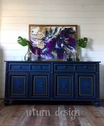 Sold Sold Xl Colbalt Blue Painted Tv Console Dark Blue Buffet Cabinet Blue Painted Furniture Painted Buffet Painted Sideboard