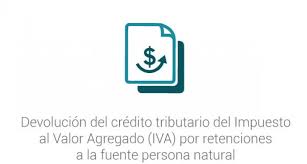 Apr 30, 2021 · la devolución del iva en el 2021 empieza en marzo con un giro de $76.000 pesos, monto que será entregado cada dos meses hasta completar cinco pagos. Devolucion Del Credito Tributario Del Impuesto Al Valor Agregado Iva Por Retenciones A La Fuente Persona Natural Ecuador Guia Oficial De Tramites Y Servicios