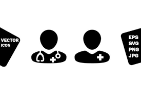 Download Nursing Icon Vector Male Doctor Patient Graphic By Tuktuk Design Creative Fabrica SVG Cut Files