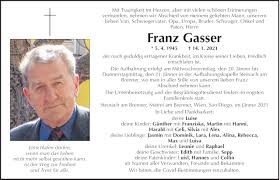 Traueranzeige Von Franz Gasser Vom 14 01 2021 Tiroler Tageszeitung Graeser was a technical university student in budapest until world war i broke out. traueranzeige von franz gasser vom 14