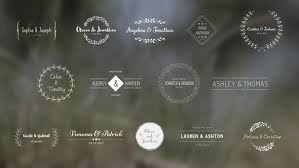 Wedding Titles Is A Modern After Effects Template Elegant Vintage Stylish Or Cute Titles Will Be Perfect As Openers To Wedding Titles Wedding Wedding Logos