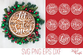 Download Free Round Christmas Svg Quotes With Commercial License
