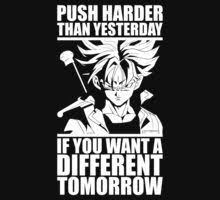 From your shopping list to your doorstep in as little as 2 hours. Push Harder Than Yesterday By Superlegendary Dbz Quotes Dragon Ball Super Manga Warrior Quotes
