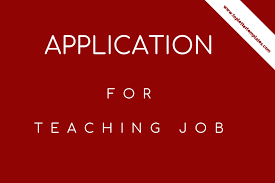 I have always admired teachers like those who teach in xyz . Cover Letter Format For Teaching Job For Freshers