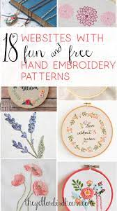 Find free embroidery patterns online. 17 Sites With Fun And Free Hand Embroidery Patterns