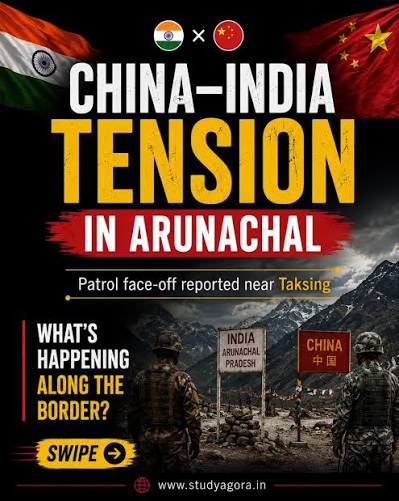 🇮🇳🇨🇳 Arunachal Pradesh remains a sensitive point in India–China relations. Recent reports of patrol activity have once again highlighted the importance of maintaining peace and stability along the bo