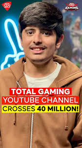 Total Gaming’s youtube crosses 40 million subscribers! #totalgaming #gaming  #esports #bgmi #freefire #gamer