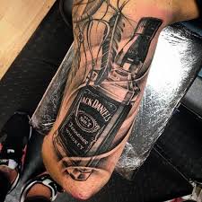 Since ancient times, the great war chiefs and other. Massive Very Realistic Jack Daniels Bottle Tattoo On Arm Tattooimages Biz
