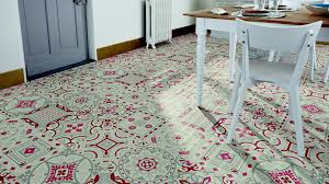 Sol Vinyle Happitex Shalimar Rouge Sol Vinyle Vinyle Carreaux De Ciment Carreau De Ciment