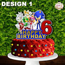 Sonic Cake Topper Sonic And Friends Cake Topper Centerpiece Sonic The Hedgehog Cake Topper Cutou In 2021 Sonic Cake Sonic The Hedgehog Cake Friends Cake