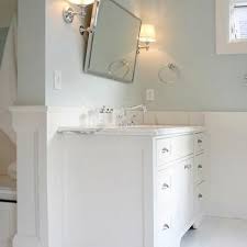 Pale Blue Paint Colors Transitional Bathroom Sherwin Williams Mountain Air Ronald F Dimauro Archi Woodlawn Blue Home Decor Woodlawn Blue Benjamin Moore