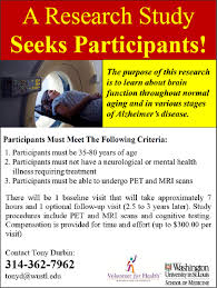 Advertisements and recruitment materials targeting research participants should be thought of as the beginning of the Studies Seeking Volunteers Neuroimaging Laboratories Washington University In St Louis