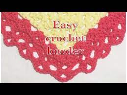 Easy Crochet Fan Stitch Border For Baby Blankets 99 Youtube Crochet Fan Stitch Crochet Edging Crochet Blanket Border