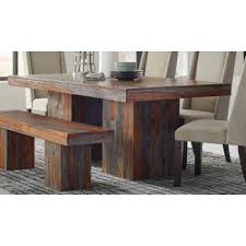 The material you chose for your dining table with bench set may vary with the kind of style you like and. Binghamton Rustic Grey Sheesham Dining Table 107481 Tables Warehouse Furniture Sales