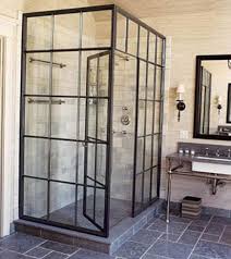 Check spelling or type a new query. Window Treatments Not Included Steel Windows And Doors Factory Window Shower Eclectic Bathroom Shower Enclosure