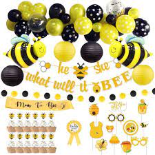 Buy Bee Baby Shower Decorations For Girl Boy Gender Neutral Gender Reveal Party Supplies Bumble Bee Decor Set With Balloon Garland Kit What Will It Bee Banner Photo