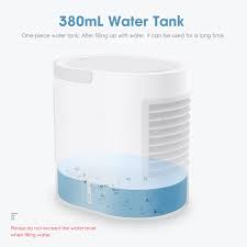 12v portable car air conditioner home mini evaporative water cooler fan. 5v 3 Speeds Portable Air Cooler Usb Oval Air Conditioner Fan Mini Water Cooling Fan Conditioner