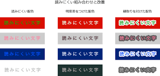 視認性 可読性の確保 使いやすさを考えた配色 基礎からわかるホームページの配色