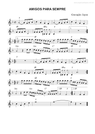 amigos para sempre partituras musicais gratuitas partituras partituras para trompete