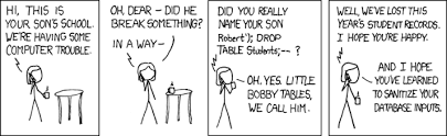 2016 Guide To User Data Security Programmer Jokes Sql Injection Nerd Humor