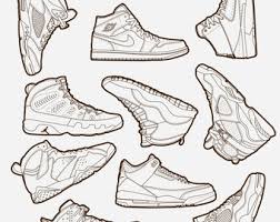 coloring sneakers etsy