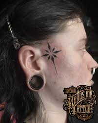 Mikey did this black work star tattoo the other day, he also did a matching  one