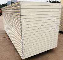 Panel sándwich de aislamiento térmico corrugado de PU/PIR/lana de roca para  construir cámara fría para almacenamiento en frío de carne