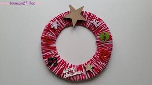· activité nounou du nord; Une Couronne De Noel En Laine Joli Et Chaleureux