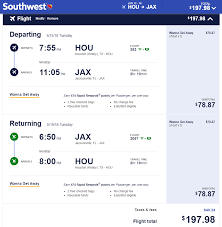 Nonstop Flights Houston To From Jacksonville Florida 198 R T Southwest