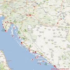 How many miles of coastline does croatia have? Map Of Croatia Map Of Croatian Regions Highway Tourist Spots Railway