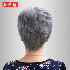 Older ladies with thin and thick hair, visit here for the right haircut. Elderly White Wig Fluffy Short Curly Hair Old Lady Headgear 60 80 Years Old Granny Gray Whole Wig Set