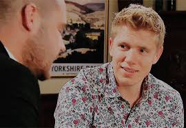 aaron x robert robert sugden gif