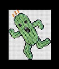 Free chocobo cross stitch pattern final fantasy. Final Fantasy Cactuar Cross Stitch Pattern Pdf Cross Stitch Patterns Cross Stitch Fantasy Cross Stitch