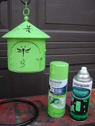 Rust Oleum Glow In The Dark Will Work But You Have To Paint First With A Neon Color Such As Key Lime Gloss Garden Crafts Diy Backyard Design Garden Projects