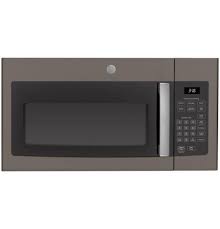 I have a small kitchen so i know a over the range microwave would be the most efficient, however, i don't like how massive they are. Jvm3160efes Ge 1 6 Cu Ft Over The Range Microwave Oven Fingerprint Resistant Slate Manuel Joseph Appliance Center