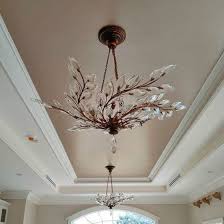 Beautiful Ceiling With Champagne Metallic Paint From Modern Masters Metallic Ceiling Project Inspir Colored Ceiling Metallic Paint Walls Ceiling Paint Colors