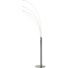 Stehlampe Ambrosio Metall Aluminium Kunststoff Aluminium Geburstet