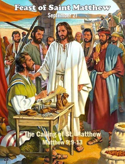 Jesus Calls Matthew and Eats with Tax Collectors and Sinners