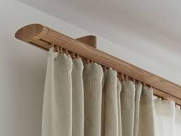 Vorhangstange Listello Oval 2 Laufig Inkl Abdeckkappen 160 Cm Buche Curtain Decor Curtain Pelmet Wooden Curtain Rods