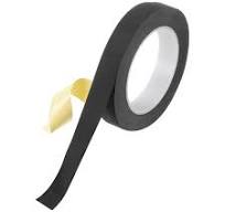 Uxcell Insulating Acetate Cloth Adhesive Tape, 0.7in x 98ft Black  Electrical Heat Resistant Fabric Tape