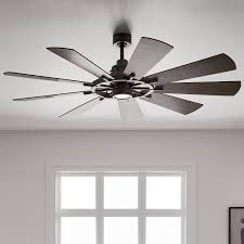Invisible ceiling fan with light control methods: Gentry 65 Inch Led Ceiling Fan 3 Finish Options Overstock 24202937