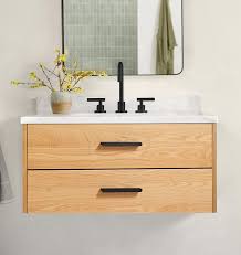Geneva 36 Wall Mount White Oak Single
