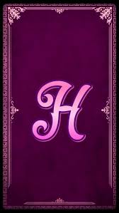 Harihini, daughter of lord vishnu ; The Purple H Alphabet Girl Initials Letter H Letters Names Pink Pretty Hd Mobile Wallpaper Peakpx